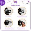 HOUSE OF PARTY Halloween Witch Foil Balloon - 50PCS Black White Purple Witch, Hat, Spider Web Latex Balloons for Kids Birthday Party Decorations, School Classroom Games, Kids' HandOut