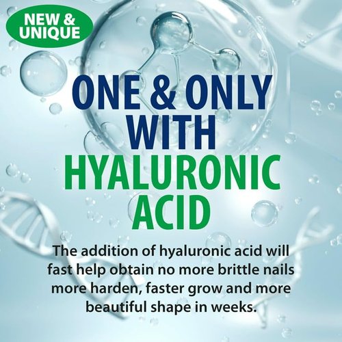 Amen Steel Nails Hardener with Hyaluronic Acid 0.40oz, No More Brittle Nails, Grow, Harden in Weeks