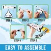 Playbees Space Shuttle Gliders - 24 Pack - Space Themed Party Favors & Birthday Supplies - Mini Ship Toys, Outer Space Decorations, Crafts, Games, Astronaut Shuttle Science Kits & Crafts for Kids