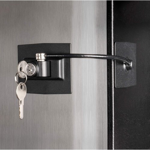 Guardianite Premium Refrigerator Door Lock with Built-in Keyed Lock (Black)