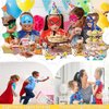 Dajiahao Superhero Capes and Mask for Kids 4-10 Year Double Side Superhero Costume Cosplay Dress Up Superhero Cape Toy for Boys (Red-d)