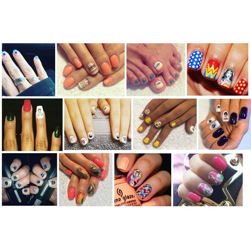 Black Horses Water Nail Art Transfers Stickers Decals - Set of 40 - A1261