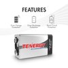 Tenergy 9V 600mAh Li-ion Rechargeable Batteries, 10 Pack