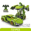 ODIPON Car Building Blocks Toys for Kids Adult 2 in 1 Transform into Robot Building Kit Pull Back Sports Race Cool Car Technical Model Set for Boys Girls Age 6+ (721 Pieces