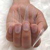 YIMART 600pcs Acrylic Medium Long Stiletto Nail Tips Easy Coffin Nails Sharp False Nail Art Tips For Nails Salon (Clear)