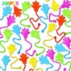 200PCS Glitter Sticky Hands Party Favors for Kids Birthday Supplies Goodie Bag Stuffers Classroom Treasure Box Carnival Prizes Bulk Goody Treat Gift Trinkets Stuff Pinata Fillers Mini Stretchy Toys