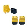 Hengfuntong-Elec 20Pcs 10 Pairs Yellow Color XT60H XT60 Upgrade Plug Male & Female Gold Plated Pins 3.5mm Bullet Connectors with Sheath for LiPo Battery Imaxrc Charger. (20Pcs 60XT 60 XT 60-XT F)