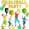 49 Pieces Pickleball Party Decorations Pickleball Balloon Arch Birthday Party Supplies Pickleball Racket Balloons Latex Balloons for Pickleball Theme Birthday Party Sports Baby Shower Party (Gold)
