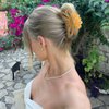 GQLV Flower Hair Claw Clips for Women/Girls, 3PCS 3.1" Big Cute Clips for Thick/Thin Fine Hair, Nonslip Strong Hold Hair Styling Accessories (A-colorful)
