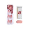 KISS imPRESS No Glue Mani Press-On Nails, Color, Serenity', Medium Pink, Medium Size, Almond Shape, Includes 30 Nails, Prep Pad, Instructions Sheet, 1 Manicure Stick, 1 Mini File