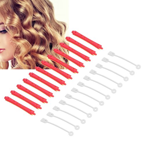 12 Pieces Cold Rod Hair Perm Rods, 12 Pcs Perm Rods, Plastic Hair Perming Rod Curlers Cold Hair Curling Rods, for Hairdressing Styling