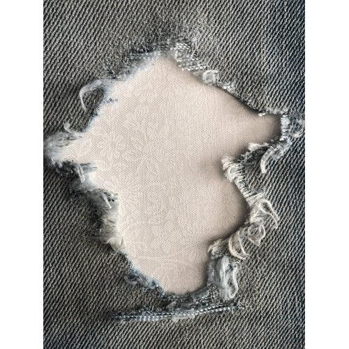Buncha Bloomin in White Peek-A-Boo Iron ON Patches by Holey Patches in Assorted Sizes (3" x 5" Set of 2)