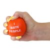I Hate People Stress Balls, Funny Quote Grip Strengthener Squishy Ball, Coworker Gifts, 2.48 Inches