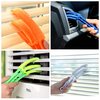 Window Blind Cleaner - 2 Clamps and 5 Removable Sleeves - Ideal Duster Cleaning Tool for Blinds, Shutters, Shades, Air Conditioner Vent Covers, etc. - Quick, Easy, Washable, Reusable - Firm Wipe
