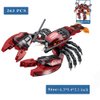 ODIPON Sea Creatures Building Toy Ocean Animal Building Blocks Sets 2 in 1 Lobster Figures for 6 Plus Years Old Boys and Girls Gift for Birthday Christmas (263pcs)