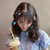 DIYstore 24 Pcs Blue Butterfly Hair Clips Mini Bangs Clips Non-Slip Hair Clips Barrette Clip Hair Accessories for Girls and Women