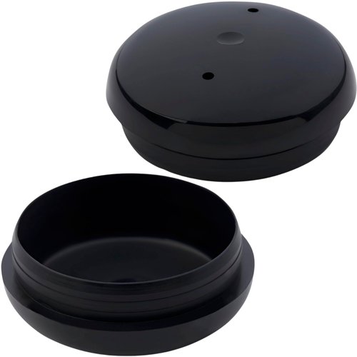 Project Patio 1-1/2" Wrought Iron Patio Furniture Feet Caps - Round Plastic Outdoor Metal Table and Chair Floor Protector Glide Replacement Parts (16 Pack)