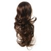 Onedor 15" Synthetic Fiber Curly Ponytail Hair Extension hairpiece with Clip-in Jaw Clips, Dual-Use Hair Extensions (12TT26)