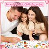 CPicdn 24 Pack Valentine’s Day Gifts Mini Watercolor Kids Paint Set, DIY Valentines Greeting Card Watercolor Paint Bulk for Boys Girls School Classroom Exchange Gift Valentines Cards Party Favors