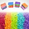 Loom Rubber Bands, 12750pc Rubber Band Refill Kit in 26 Colors with 500 Clips 6 Hooks, INSCRAFT Loom Bands