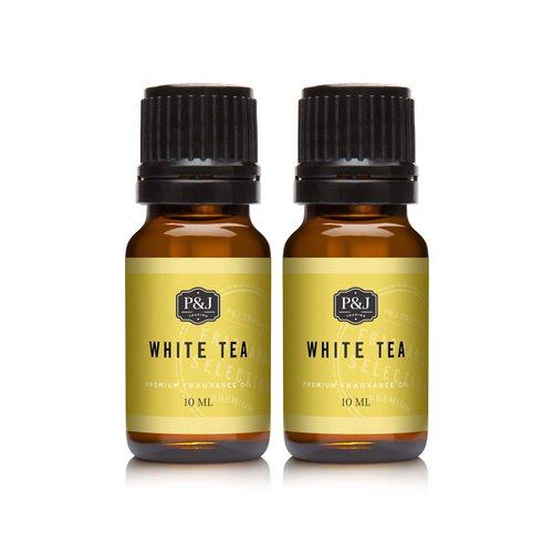 P&J Fragrance Oil | White Tea Oil 10ml 2pk - Candle Scents for Candle Making, Freshie Scents, Soap Making Supplies, Diffuser Oil Scents