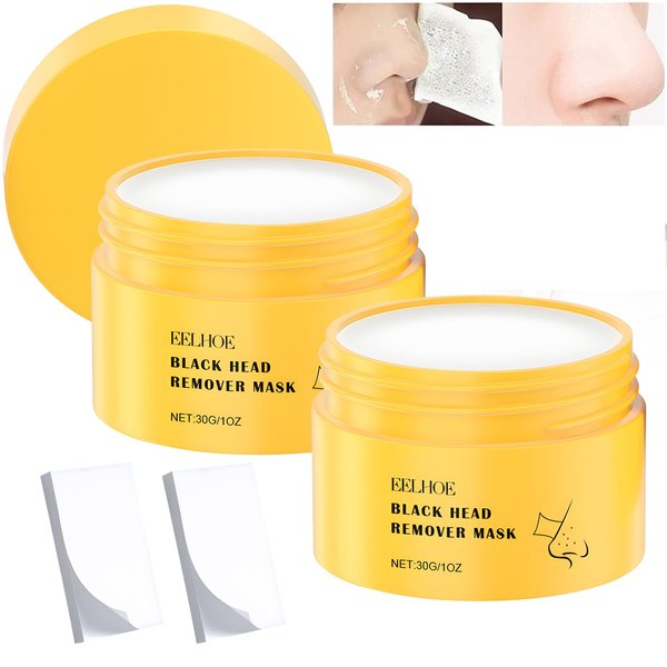 TQBAJ 2 Sets Luelle Pore Strips, Luelle Deep Cleansing Pore Strips, Luelle Blackhead Remover with 120PCS Strips, Nose Plants Pore Cleanser Purifying Face Mask for Nose and Face