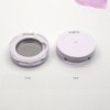 luzen 4Pcs Small Round Eyeshadow Box Replacement Empty Box Case DIY Refillable Magnet Makeup Eyeshadow Powder Blush Lipstick Sub-packing Containers for Women Daily and Travel Use