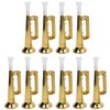 Vaguelly 10Pcs Golden Cheering Trumpets Gathering Trumpet Noise Maker Party Horns Trumpets Cheering Props for Soccer Events Carnival Party