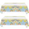 Hzleyw 2 Pcs Adventure World Awaits Tablecloth, The Adventure Begin Birthday Party Supplies Decorations–Adventure Party Table Cover (70.9" x 42.5")
