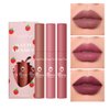 MYUANGO 3Pcs Matte Liquid Lipstick Makeup Set, Pigment Velvety Nude Lip Stain Waterproof Long-Lasting Wear Lip Gloss Make up Gift Set (Set D)