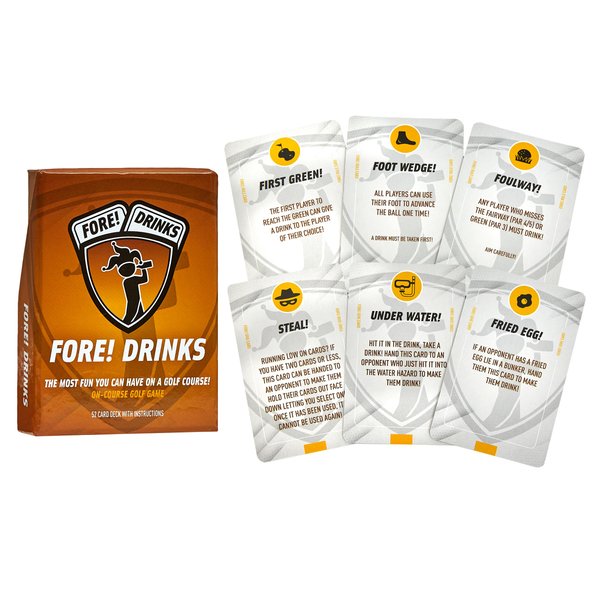 Fore! Drinks On-Course Golf Game | Fun Interactive Golf Drinking Game | Have More Fun On Your Next Round