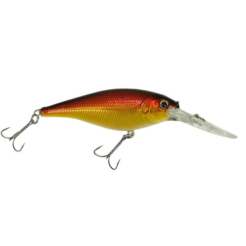 Berkley Flicker Shad Fishing Lure, Black Gold Sunset, 3/16 oz, 2in | 5cm Crankbaits, Size, Profile and Dive Depth Imitates Real Shad, Equipped with Fusion19 Hook