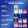 Durex Extra Thin Flavoured Condoms, 10s, Pack of 3 (Bubblegum + Chocolate + Strawberry)