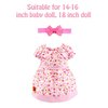 BNUZEIYI Baby Doll Accessories - Feeding and Caring Set with Bottles Doll Diaper and Changing Mat, Doll Stuff Clothes fit 14-16 Inch Doll, 18 Inch Doll Pretend Play Set for Girls Gift
