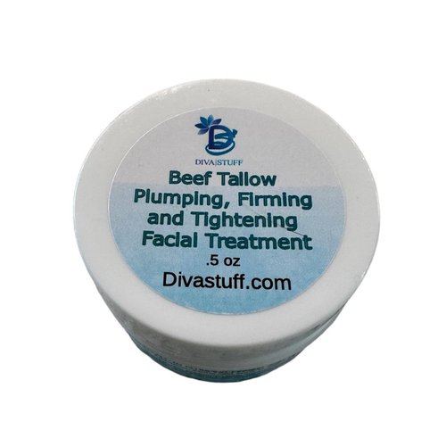 Diva Stuff Beef Tallow Plumping, Firming and Tightening Facial Treatment, .5 oz, With Hyaluronic Acid