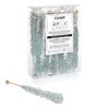 Silver Rock Candy Crystal Sticks - Original Sugar Flavored - 12 Indiv. Wrapped