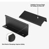 Peaha 10 Pack Black Cabinet Pulls Kitchen Cabinet Hardware Aluminum alloy Cabinet Edge Pull Cabinet Finger Pull Black 76mm/3in Center to Center