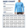 Ewedoos Swim Shirts for Men Rash Guard with Pocket UPF 50+ UV Sun Protection Fishing Shirts Long Sleeve Sun Shirt Outdoor Sky Blue