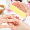ForPro Professional Collection Yellow Pedicure Block, 220/220 Grit, Three-Sided Pedicure Nail Buffer, 3.75”L x 1”W x 1”H, Yellow, 15-Count