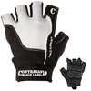Contraband Black Label 5120 Pro Series Amara Leather Lifting Gloves w/Jar Grip Palm- Durable Light - Medium Padded Amara Leather Gym Gloves - Perfect Classic Lifting Gloves (Pair) (White, Medium)