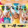 ZMLM Scratch Art Paper Kids - 48 Pcs 8 Style Hawaiian Party Rainbow Art Craft Scratch Paper for Party Favor Game Supplies Decoration Halloween Christmas Birthday Gift for Ages 4 5 6 7 8+ Girls Boys