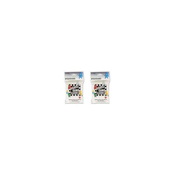 Arcane Tinmen Standard Board Game Card Sleeves - 63mm x 88mm - Bundle of 2 - 200 Sleeves Total