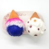 Magik Scented Jumbo Squishies Unicorn Bear Ice Cream Cone Galaxy Toys Cute Slow Rising Squishy Kids Children Adult for Holiday and Stress Relieve (Ice Cream Pink/White/Blue, 7.48 x 4.13 Inch)