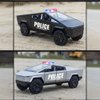 Toy Trucks Toy Car with ATV Alloy Diecast Metal Model Pickup Truck 1/32 City Security Police Car with Sound and Light Effect Gift Age for 6 Year Old and Up