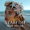 Jeairts Starfish Hair Comb Silver Shell Hair Pieces Pearl Beach Wedding Hair Accessories for Women