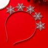 Christmas Headbands for Women Snowflake Hairband Snowflake Tiara Hair Hoop Headpiece Accessories Holiday Party Favors Gifts