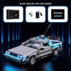 YEABRICKS LED Light Kit for Lego - Creator Expert Back to The Future Time Machine Building Blocks Model, LED Light Set Compatible with 10300(Lego Set NOT Included)