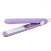 2024 New Purple 2-in-1 Curling Iron: Mini Ceramic Straightener and 1/2 Inch Barrel Curler for Short, Fine Hair