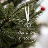Wedding Christmas Ornament 2024,Mr and Mrs Gifts,Bridal Shower Gifts,Wedding Gift for Couples 2024,The Year We Became Mr and Mrs,First Christmas Ornaments,Just Married Gift for Newlywed (Mr Mrs 2024)