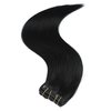 Clip in Hair Extensions Real Human Hair 22Inch 120g/set Straight Human Hair Clip in Extensions 7pcs Thick Remy Brazilian Human Hair Clip ins for Women Jet Black Color